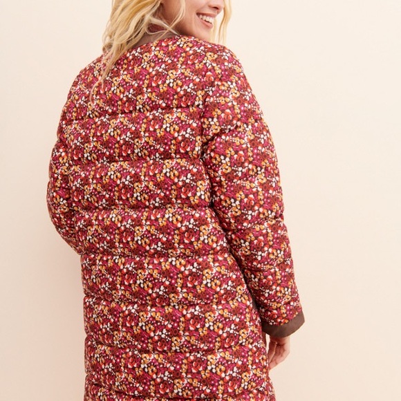 NWOT Anna Sui Pop-Pourri Posies Puffer Coat S Z150-7 - Picture 3 of 7